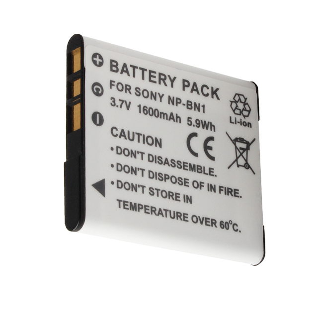 For Sony Cybershot ILCE-QX30 DSC-WX220 WX150 WX100 WX80 WX70 WX50 WX9 WX7 WX5 Camera Battery Pack Rechargeable Type NP-BN1 NPBN1