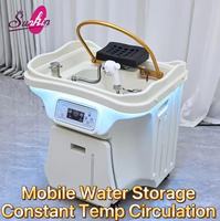 Réservoir d'eau mobile à température constante et circulation, grande capacité 60L, sans plomberie, pour fumigation capillaire et shampoing