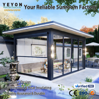 Yeyon 2026 OEM Solarium Électrique Intelligent Vitré pour Villa Privée de Luxe Moderne, Verrière Extérieure Résidentielle