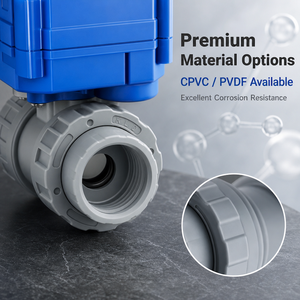OEM Electric 2-Way Ball Valve <strong>Double</strong> Unions G/NPT Connections 1/2"-3/4" Sizes Liquid/Gas Media -20C 100C Media Temp - Product Image 4