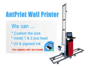 Antprint directo 3 d de pared de vidrio de máquina de impresión de inyección de tinta impresora de gran chino Gran Pared de papel de máquina de impresión uv