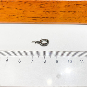 อุปกรณ์ทำเครื่องประดับเงินแท้ S925 สำหรับไข่มุก DIY ตัวเรือนเปล่าสีดำ พร้อมห่วงสำหรับไข่มุกทรงกลมขนาด 10-13 มม. รุ่น 31055 - Product Image 4