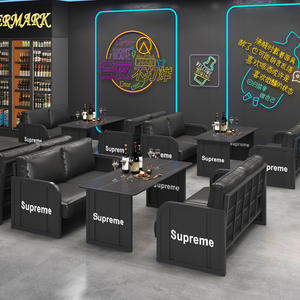 Ensembles de meubles de bar de style industriel rétro, tables de bar transparentes, salle à manger, café, art en fer, conteneur, cabine, <span class=keywords><strong>pub</strong></span>, barbecue, usage commercial - Product Image 6