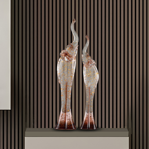 Coppia di elefanti in resina, decorazioni per la casa - Regalo ideale - Product Image 5
