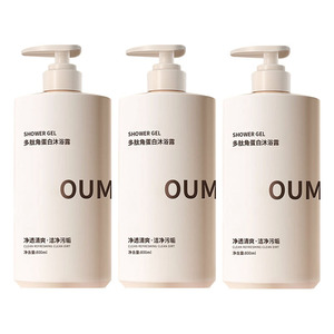 Gel Douche Oum Peptide Kératine 800ml Hydratant Nettoyant pour le Corps - Product Image 1