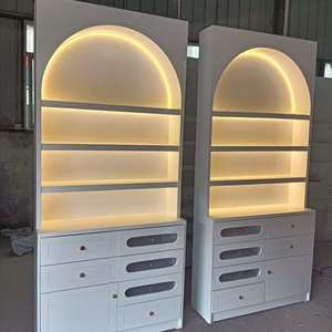 Meuble de Rangement Moderne et Simple Multi-Niveaux pour Vernis à Ongles et Cosmétiques avec Finition Laquée et Présentoir pour Soins des Ongles pour Salons de Beauté - Product Image 4
