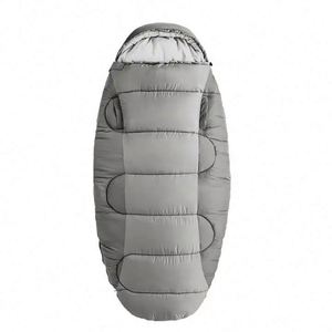 Free Sample Custom Outdoor Camping Cold Weather Adult polyester <b>Sleeping</b> <b>Bag</b> - Product Image 1