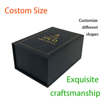 Boîte cadeau rigide personnalisée réutilisable avec fermeture magnétique, estampage à chaud bronzé, insert en mousse EVA velours, boîte avec logo personnalisé