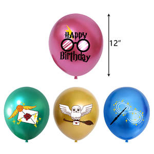 Cartoon <strong>Harry</strong> Birthday Decorations of Magical Wizard Birthday <strong>Party</strong> <strong>Supplies</strong> Include Happy Birthday Banner Cake Topper Balloons - Product Image 4