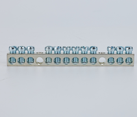 Barre de terre neutre à 12 positions KS KSNLC-12 CULus 6-14 AWG 16mm²-1.5mm² pour panneau de commutation