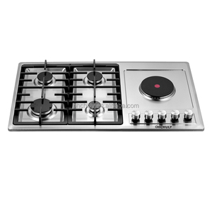 <span class=keywords><strong>Estufa</strong></span> de cocina con placa de cocción de 5 quemadores Cocina eléctrica empotrada de gas incorporada de acero inoxidable para uso doméstico de Ohchuly - Product Image 4