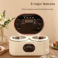 110V/220V sepenuhnya otomatis Smart reservasi dua lapisan wajan listrik multi-fungsi penanak nasi untuk penggunaan rumah tangga