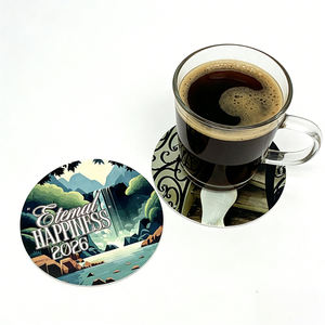 흡수성 펄프 보드 종이 음료 맞춤 코스터 원형 40pt 맞춤 인쇄 코스터 도매 바 맥주 맞춤 코스터 - Product Image 6