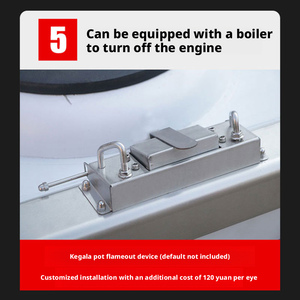 Commercial Energy-Saving High-Flame <strong>Gas</strong> Boiling Stove-Stainless Steel Easy to Clean <strong>Blower</strong> &amp; Flameout Protection NG/LPG - Product Image 6