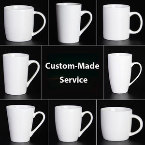 Tasse à café en céramique vintage blanc crème personnalisable tasses de café épaisses classiques rétro avec logo pour une utilisation au restaurant - Product Image 6