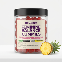 Gummies Probiotiques OEM/ODM à Marque Blanche Canneberge D-Mannose pour l'Équilibre du pH Féminin, la Santé Vaginale et le Soutien Urinaire des Femmes