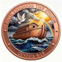 Pièce de monnaie en cuivre pur 999 de 1 oz, Série Jésus, Croix, Énergie Ange-Diable, Haute Relief, Couleur UV 3D, Édition de collection