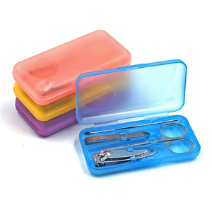 Factory wholesale nail clipper <b>set</b>, stainless steel nail <b>pliers</b> <b>set</b>, 4-piece nail clipper <b>set</b>, nail art tools, pedicure knife - Product Image 5