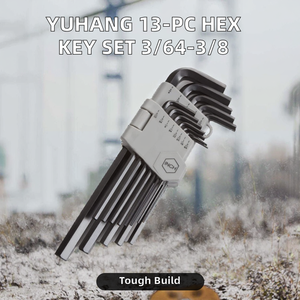 ชุดประแจหกเหลี่ยม YUHANG แบบปรับแต่งได้ 13 ชิ้น เกรด DIY ผลิตจากเหล็กกล้าคาร์บอน รองรับ OEM (3/64-3/8 นิ้ว) - Product Image 2