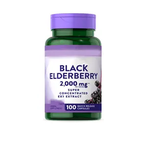 थोक गुणवत्ता OEM काले Elderberry कैप्सूल सुपर केंद्रित Sambucus निकालने के पूरक