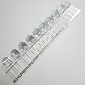 10 mét cường độ cao hiệu quả Led Chip <span class=keywords><strong>Diode</strong></span> F10 kép trắng siêu sáng ánh sáng phát ra thành phần hiệu suất cao - Product Image 5