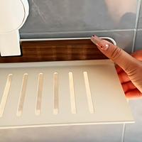 GREENSIDE Étagère de rangement pour drainage, ventouse pour salle de bain Étagère de rangement pour lavabo sans perçage