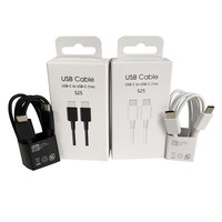 Cable de Carga Rápida Tipo C a Tipo C S25 3A para Samsung Galaxy Note 20, S26, S25, S24, S23, Cable de Carga para Teléfono