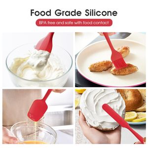 Ensemble <span class=keywords><strong>de</strong></span> spatules en silicone, 6 pièces, <span class=keywords><strong>ustensiles</strong></span> <span class=keywords><strong>de</strong></span> cuisine, qualité alimentaire, sans BPA, résistant à la chaleur, pour cuisiner, pâtisser, mélanger et servir - Product Image 3