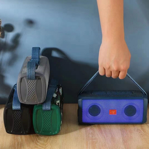 Led ánh sáng 10 Wát loa không dây 1500mAh Super Bass Loa di động hỗ trợ USB TF thẻ FM Hộp âm thanh - Product Image 4