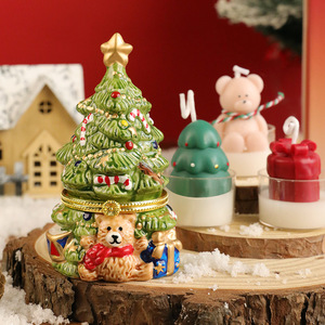 Juego de Velas Aromáticas Navideñas, Adorno de Vela con Forma de Árbol de Navidad, Regalo Creativo y Lindo para Amigos - Product Image 3