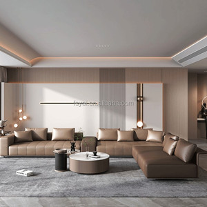 Chesterfildシングルレイジートルコ工業用チーク材待合室<span class=keywords><strong>L</strong></span>字型レザー家具ソファセット新デザイン - Product Image 5