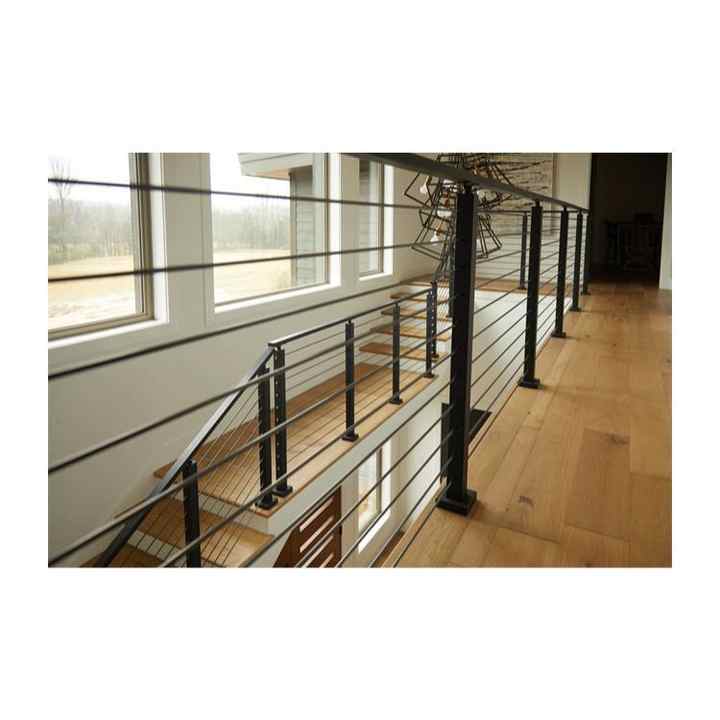 North American Horizontal Rod Railing Staircase Handrail Metal Deck ...