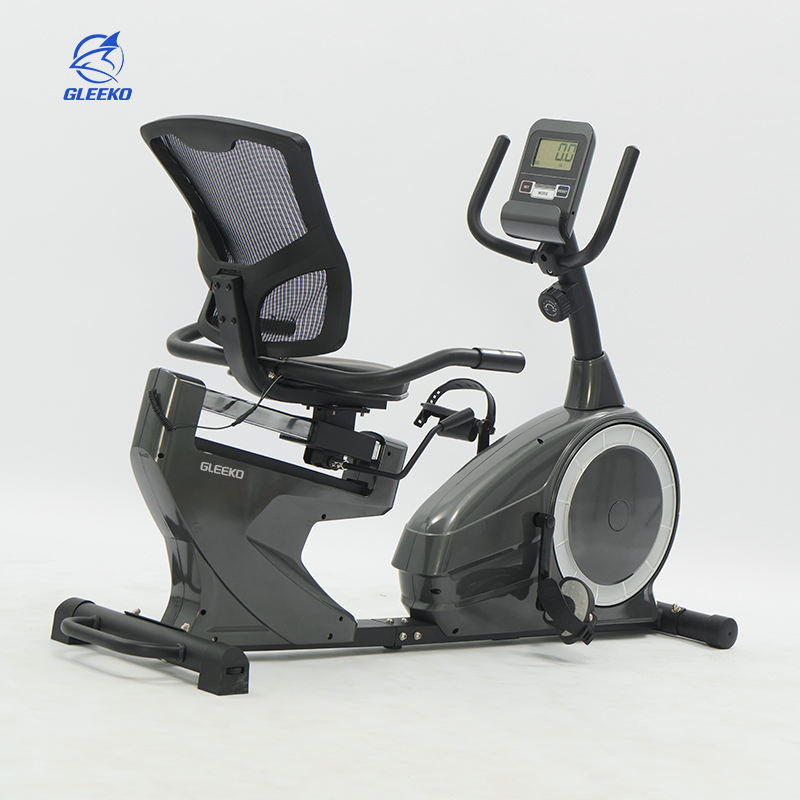 Commercial Grade High Quality Recumbent Bicycle Home Gym Use LCD Display Adjustable Resistance 8 Magnetic 135 kg Capacity Steel
