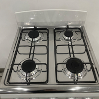 Kompor Gas Stainless Steel dengan Oven Kapasitas 60L, Tipe Berdiri Bebas untuk Penggunaan Rumah Tangga