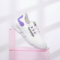 Chaussures décontractées Fanghui avec maille respirante pour femmes, chaussures de sport à enfiler pour la mode féminine