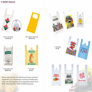 Tas jinjing kemasan makanan untuk kotak Pizza tas pengiriman plastik dengan pegangan dan tas makanan plastik logo kustom - Product Image 4
