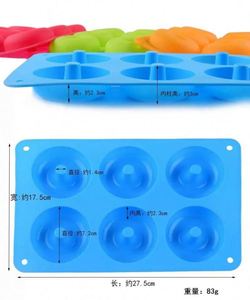 Molde para Donuts de Silicona 100% Antiadherente para 6 Donuts de Tamaño Completo, Libre de BPA, Fácil de Limpiar - Product Image 3