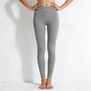 Pantalon Capri de Yoga <span class=keywords><strong>Noir</strong></span> Taille Haute pour <span class=keywords><strong>Femme</strong></span>, <span class=keywords><strong>Legging</strong></span> d'Entraînement Tricoté Respirant Standard avec Poches, Style Vintage Printemps - Product Image 3