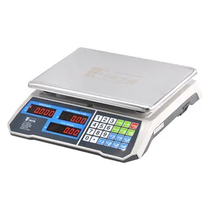 FF1976-4061F Electronic pricing scale exquisite diamond appearance 40kg LED double-sided display platform scale watermelon scale