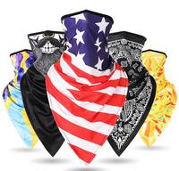 Bandana de bandeira americana da amazon para venda, bandana triangular impressa personalizada com laço