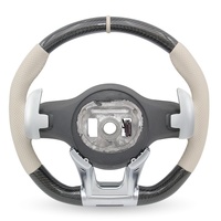 Volant en cuir blanc en fibre de carbone pour Mercedes Benz AMG X253 A180 A220 A250 W203 W222