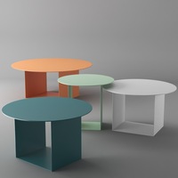 Table à thé d'appoint moderne Kinno pour salon Table basse chambre canapé en bout en métal bureau d'appoint Table de canapé basse
