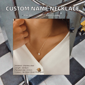 Collar <span class=keywords><strong>de</strong></span> moneda <span class=keywords><strong>de</strong></span> 6MM Chapado en <span class=keywords><strong>plata</strong></span> <span class=keywords><strong>de</strong></span> acero inoxidable para mujer <span class=keywords><strong>con</strong></span> nombre <span class=keywords><strong>de</strong></span> Círculo personalizado, cadena <span class=keywords><strong>de</strong></span> eslabones <span class=keywords><strong>de</strong></span> regalo <span class=keywords><strong>de</strong></span> joyería clásica - Product Image 2