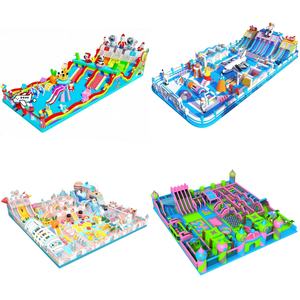 Castello Gonfiabile da Esterno <span class=keywords><strong>con</strong></span> Area <span class=keywords><strong>Ostacoli</strong></span> e Scivolo, Casa Rimbalzante per Bambini all'Ingrosso, Ideale per Feste e Attività Pasquali - Product Image 2