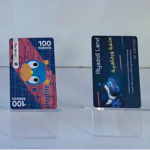 Cartes à puce RFID intelligentes personnalisées <span class=keywords><strong>Linkgo</strong></span> en gros, en anglais, espagnol, japonais, en PVC, pour parcs d'attractions et jeux - Product Image 1