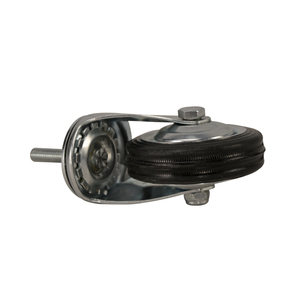 5 인치 적재 80kg M10/<span class=keywords><strong>12</strong></span>*30 회전 폐기물 용기 하드 고무 캐스터 휠 산업용 소형 캐스터 - Product Image 3