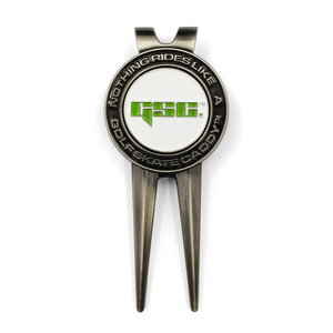 Custom Color Zinc Alloy <b>Golf</b> Pitchfork Divot Tool with Ball Marker Customized Fashion Design Custom Logo & Shape - Product Image 2