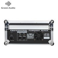 Console de mixage audio portable GAX-MK280 verte, amplificateur de puissance intégré haute puissance, mixeur 8 canaux, 16 types d'effets numériques ECHO DJ