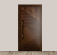 Portes coupe-feu en bois massif pour hôtel et appartement, design moderne fini, homologuées pour les intérieurs résidentiels, résistantes au feu pour salle de bain et école