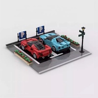 Bloques de Construcción Personalizados para Estacionamiento, Modelo de Escena de Estacionamiento, Set de Construcción DIY, Modelo de Exhibición de Vehículos, OEM ODM